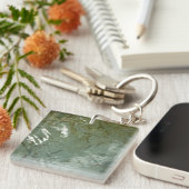 Natuur van Rock Slab met waterdekking Sleutelhanger (Voorkant Rechts)