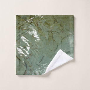 Natuur van Rock Slab met waterdekking Washandje