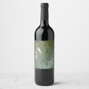 Natuur van Rock Slab met waterdekking Wijn Etiket
