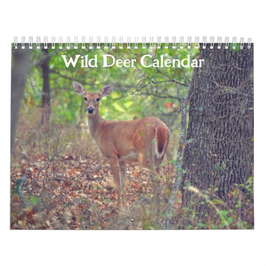 Natuur van wilde herten kalender (Hoes)