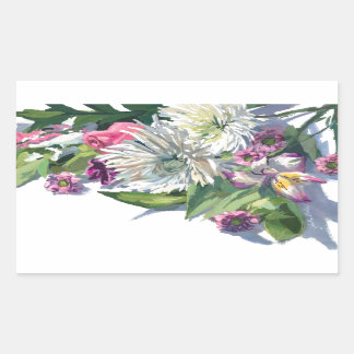 Natuur Variety Flowers Rechthoekige Sticker