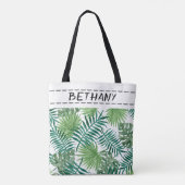 natuur verlaat aangepast groen tas (Achterkant)