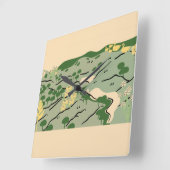 Natuur Vierkante Klok (Hoek)