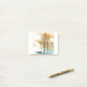 Natuur Village Painting Post-it® Notes (Op bureau)