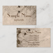 natuur visitekaartje in sepia (Voorkant / Achterkant)