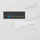 Natuur voor blauwe vlinder mini visitekaartje (Voorkant / Achterkant)