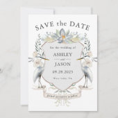 Natuur voor bruiloft geïnspireerd opslagdatum save the date (Voorkant)