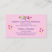 Natuur voor dagkinderen visitekaartje (Achterkant)