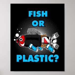 Natuur voor de bescherming van het milieu van vis poster
