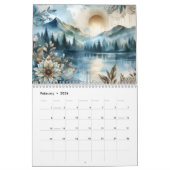 Natuur Waterverf Landschapskalender Kalender (Feb 2026)