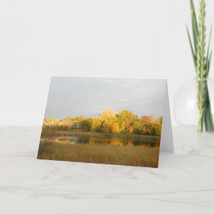 Natuur Weduwe Herfst Kleuren Wenskaart Kaart