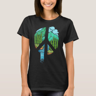 Natuur Wereldvredesbord Bos Natuur Campers Hik T-shirt