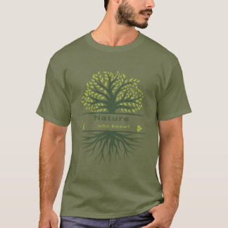 Natuur... Wie wist het? Boom en wortels T-shirt