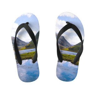 natuur wiew, berg kinder teenslippers