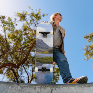 natuur wiew, berg skateboard