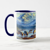 Natuur Wilde Wolven Denali Park Koffiemok Mok (Links)