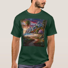 Natuur Wildernis Schitterend Landschap Oceaan Stra T-shirt