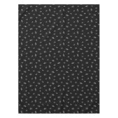  Natuur Wind Black White Floral Tafelkleed (Voorkant)