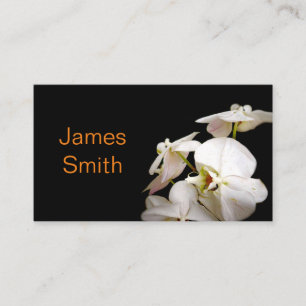 natuur witte orchideeën bloemfotografie visitekaartje