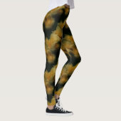 Natuur Yellow Rose Flowers Pattern Leggings (Rechts)