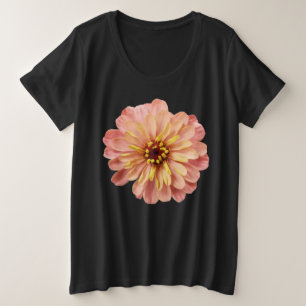 Natuur Zinnia Floral Flower Grote Maat T-shirt