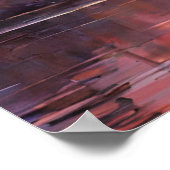 Natuur Zonsondergang Roze Flamingo Poster (Hoek)