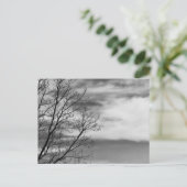 Natuur zwart-wit landschap Foto Briefkaart (Staand voorkant)