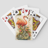  natuurbloem flamingo's paradijs pokerkaarten (Achterkant)