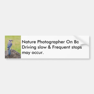 Natuurfotograaf Aan Boord Bumpersticker