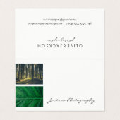 Natuurfotografie buiten visitekaartjes (Buitenkant ongevouwen)