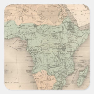Natuurkunde Afrika Vierkante Sticker