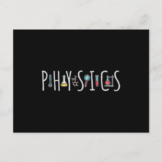 Natuurkunde Briefkaart (Voorkant)