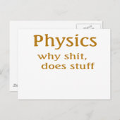 natuurkunde briefkaart (Voorkant / Achterkant)