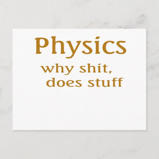 natuurkunde briefkaart (Voorkant)