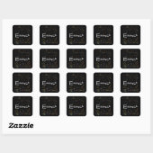 Natuurkunde en Wiskunde — Formuleras EMC2 Vierkante Sticker (Vel)