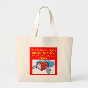 natuurkunde grap grote tote bag
