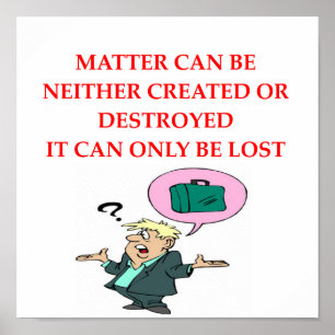 natuurkunde grap poster