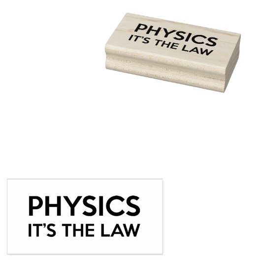 NATUURKUNDE HET IS DE WET Grappige Wetenschap Cita Rubberstempel (Gestempeld)