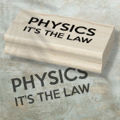 NATUURKUNDE HET IS DE WET Grappige Wetenschap Cita Rubberstempel