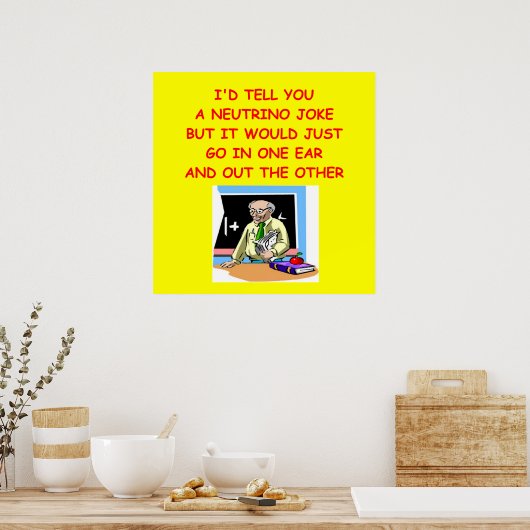 natuurkunde poster (Keuken)