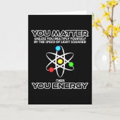 Natuurkunde Snelheid van het Licht Grappig Kaart (Gele Bloem)