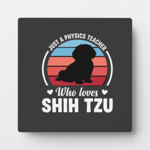 Natuurkundeleraar Shih Tzu hondenliefhebber Fotoplaat
