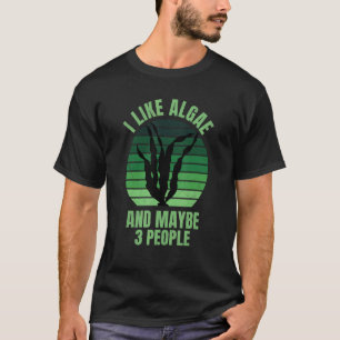 natuurkundige ik hou van algen en misschien 3 men t-shirt