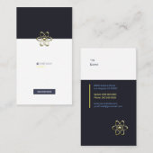 natuurkundige visitekaartje (Voorkant / Achterkant)