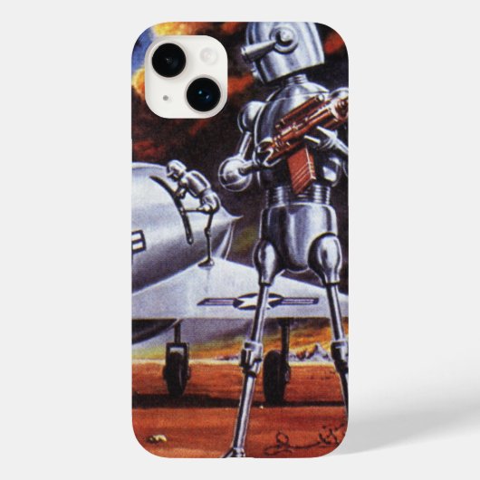 natuurkundigen militairen van de robotaris Case-Mate iPhone case (Achterkant)