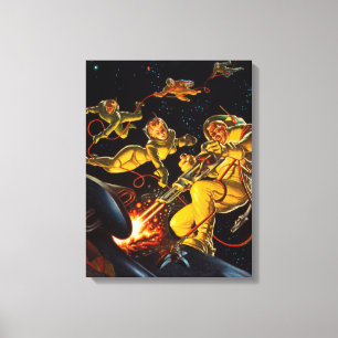 natuurkundigen, natuurkunde, ruimtevaart canvas afdruk