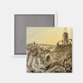  natuurkundigheid Aliens Planet Construction Magneet (Voorkant / Achterkant)