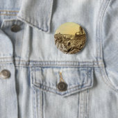  natuurkundigheid Aliens Planet Construction Ronde Button 5,7 Cm (In situ)