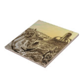  natuurkundigheid Aliens Planet Construction Tegeltje (Zijkant)