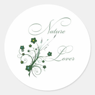 Natuurliefhebber Ronde Sticker